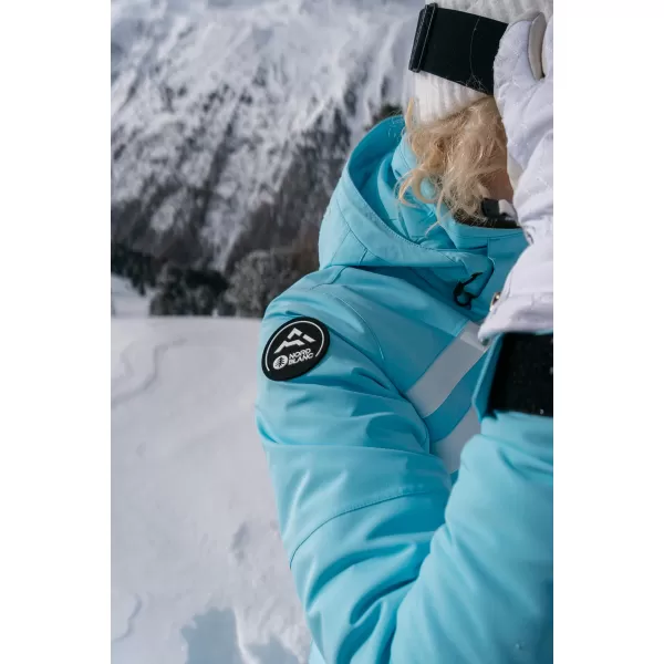  Jachetă de schi pentru femei NORDBLANC CREVASSE NBWJL7932 ALBASTRU DESCHIS 