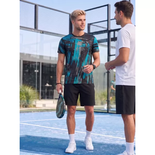  Tricou funcțional premium pentru bărbați ALTISPORT VOJ/ALM010TR01 NEGRU/SMARALD 
