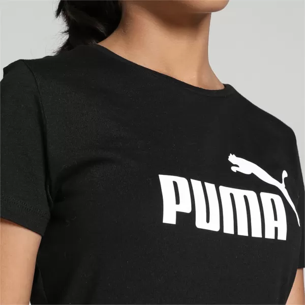  Tricou fetita PUMA ESS LOGO TEE 587029-01 NEGRU 
