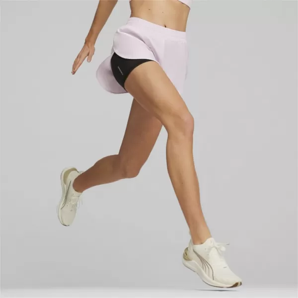  Pantaloni scurți de damă PUMA RUN FAV WOVEN 2IN1 SHORT W 523181-60 NEGRU 