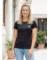 Tricou funcțional premium pentru femei ALTISPORT VOJ/ALW000TR01 NEGRU