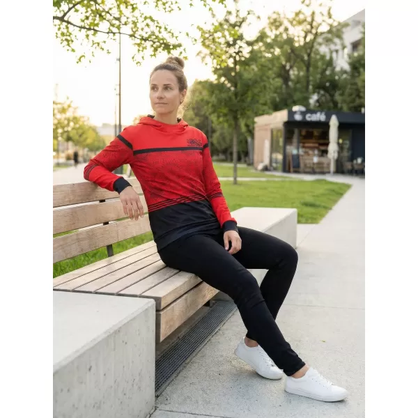  Hanorac premium pentru femei ALTISPORT VOJ/ALW023MI01 ROȘU 