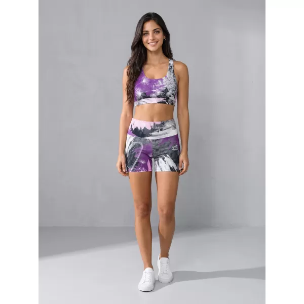  Jambiere scurte premium de damă ALTISPORT VOJ/ALW016LEG03 VIOLET 