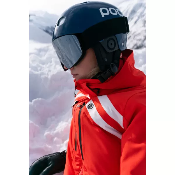  Jachetă de schi pentru femei NORDBLANC CREVASSE NBWJL7932 CERNEALĂ PORTOCALIE 