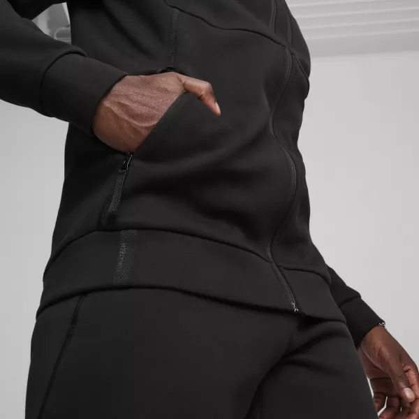  Hanorac pentru bărbați PUMA TECH FULL-ZIP HOODIE 624385-01 NEGRU 