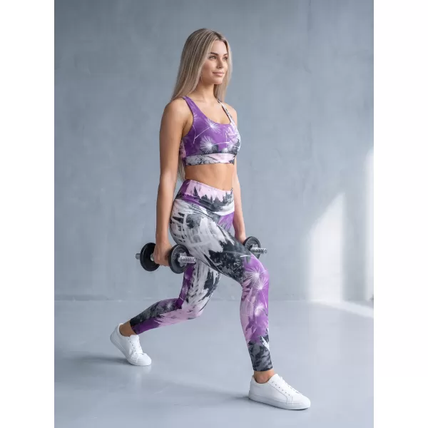  Jambiere lungi premium de damă ALTISPORT VOJ/ALW016LEG01 VIOLET 