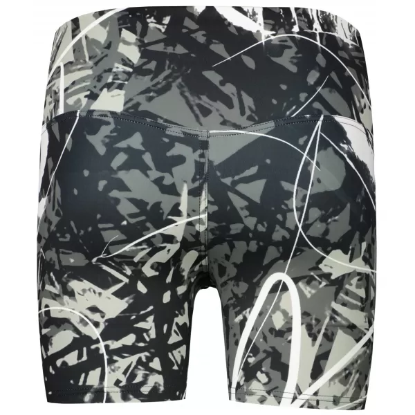  Jambiere scurte premium de damă ALTISPORT VOJ/ALW018LEG03 ALB-NEGRU 