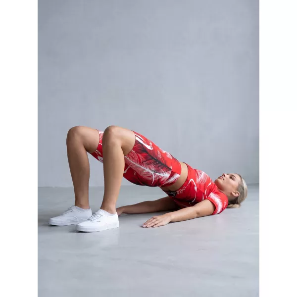  Jambiere de damă deasupra genunchiului premium ALTISPORT VOJ/ALW001LEG02 ROȘU 