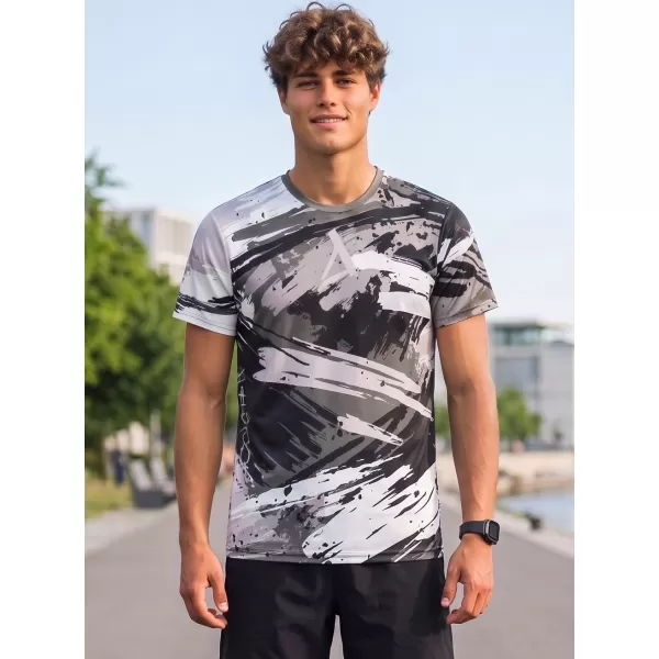  Tricou funcțional premium pentru bărbați ALTISPORT VOJ/ALM014TR01 GRI NEGRU 