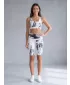 Dámské legíny nad kolena premium ALTISPORT VOJ/ALW010LEG02 BÍLÁ