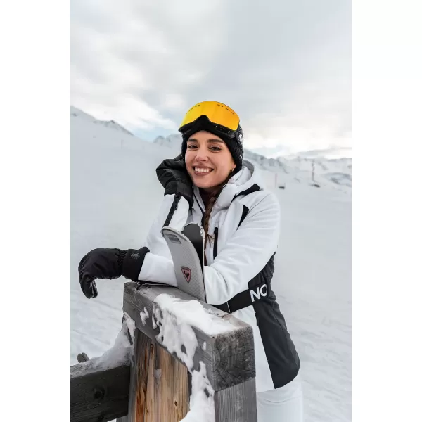  Jachetă de schi softshell pentru femei NORDBLANC APRES-SKI NBWJL7928 ALB 