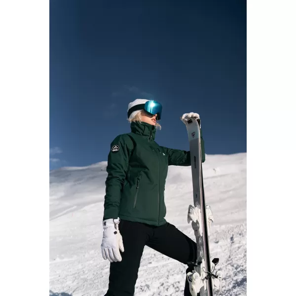  Jachetă de schi pentru femei NORDBLANC ZENITH NBWJL7929 VERDE ÎNCHIS 