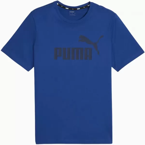  Tricou pentru bărbați PUMA ESS LOGO TEE 586667-59 ALBASTRU 