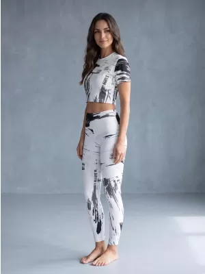 Jambiere lungi premium de damă ALTISPORT VOJ/ALW010LEG01 ALB
