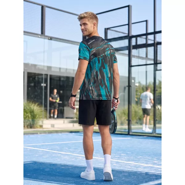  Tricou funcțional premium pentru bărbați ALTISPORT VOJ/ALM010TR01 NEGRU/SMARALD 