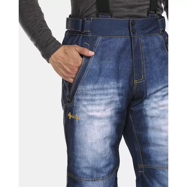  Pantaloni de schi pentru bărbați KILPI DENIMO-M UM0407KI ALBASTRU ÎNCHIS 
