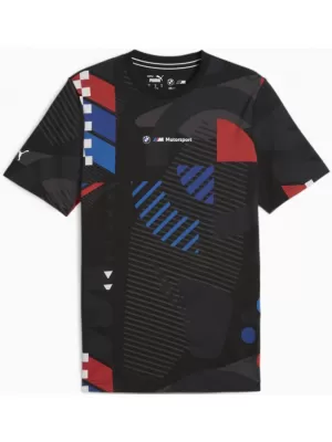 Tricou pentru bărbați PUMA BMW MMS AOP TEE 624153-01 NEGRU