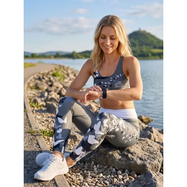 Jambiere lungi premium de damă ALTISPORT VOJ/ALW022LEG01 GRI 