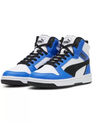 Pantofi pentru copii PUMA REBOUND V6 MID JR 393831-06 ALB