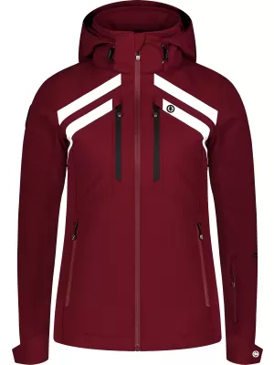 Jachetă de schi pentru femei NORDBLANC CREVASSE NBWJL7932 BURGUNDIA