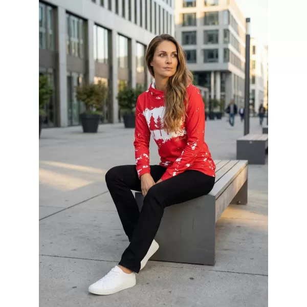  Hanorac funcțional premium pentru femei ALTISPORT VOJ/ALWVN4MI01 MAGENTA 