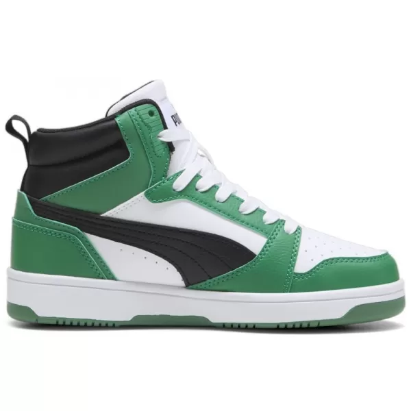  Pantofi pentru copii PUMA REBOUND V6 MID JR 393831-10 ALB 