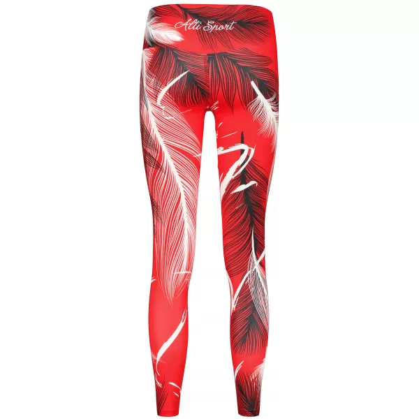  Jambiere lungi premium de damă ALTISPORT VOJ/ALW001LEG01 ROȘU 
