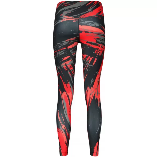  Jambiere lungi premium de damă ALTISPORT VOJ/ALW010LEG01 NEGRU ȘI ROȘU 