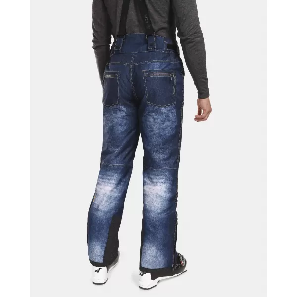  Pantaloni de schi pentru bărbați KILPI DENIMO-M UM0407KI ALBASTRU ÎNCHIS 