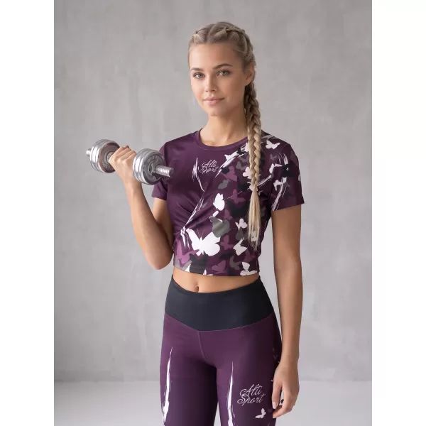  Jambiere lungi premium de damă ALTISPORT VOJ/ALW022LEG01 VIOLET 