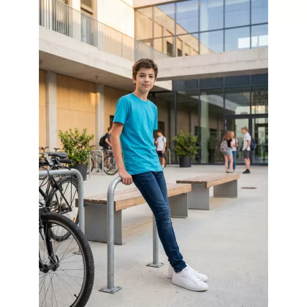  Tricou pentru copii ALTISPORT NoPrint NP/ALK531 TURCOAZ 