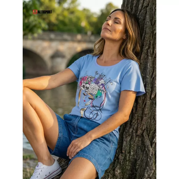 Tricou pentru femei KIXMI SINDY NEGRU 