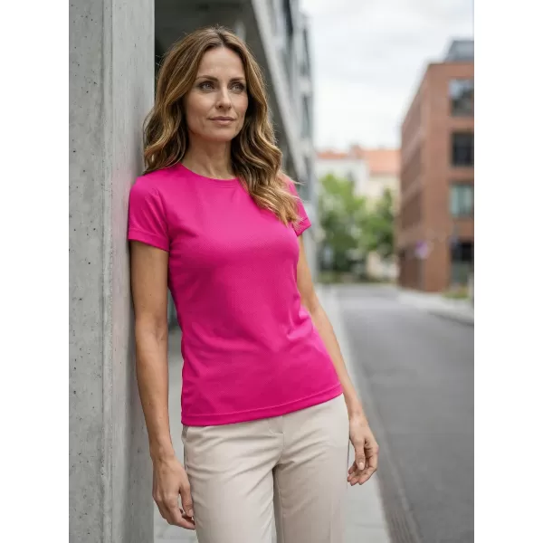  Tricou funcțional de damă ALTISPORT NoPrint NP/ALW041 ROZ NEON 