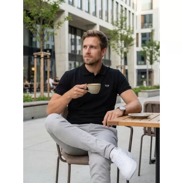  Tricou pentru bărbați KIXMI SPENCER NEGRU 