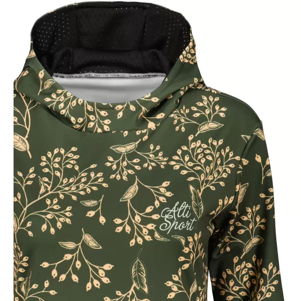  Hanorac funcțional premium pentru femei ALTISPORT VOJ/ALW025MI01 MILITAR 