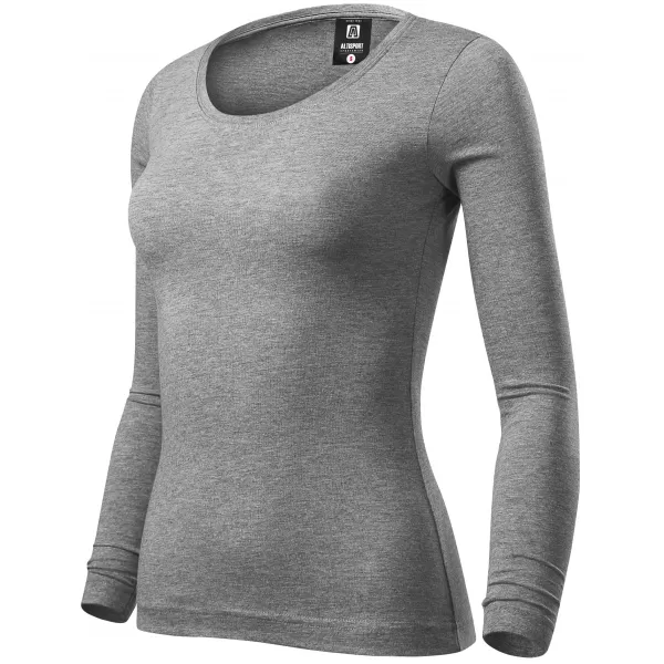  Tricou de damă cu mâneci lungi ALTISPORT NoPrint NP/ALW961 EVIDENȚIERI GRI ÎNCHIS 