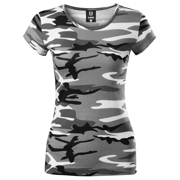  Tricou pentru femei ALTISPORT NoPrint NP/ALW22C GRI CAMUFLAJ 
