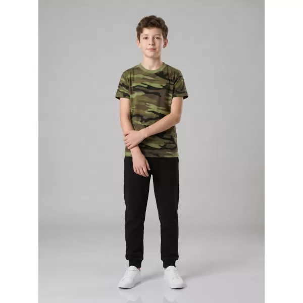  Tricou pentru copii ALTISPORT NoPrint NP/ALK941 VERDE DE CAMUFLAJ 