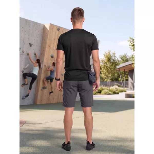  Tricou funcțional pentru bărbați ALTISPORT NoPrint NP/ALM421 NEGRU 