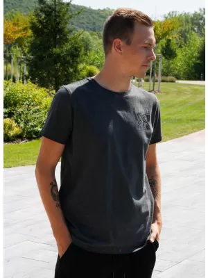 Tricou pentru bărbați KIXMI SOREN GRI INCHIS