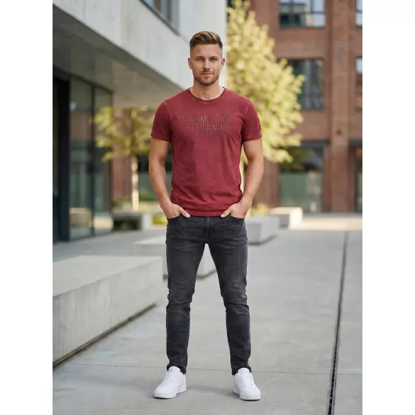  Tricou pentru bărbați KIXMI SALEM BURGUNDIA 