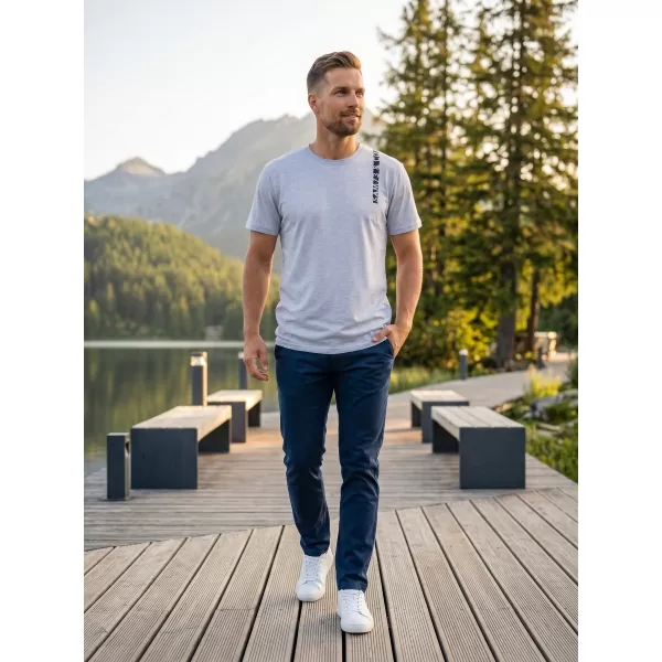 Tricou pentru bărbați SAM 73 FABIO MT 842 GRI DESCHIS 