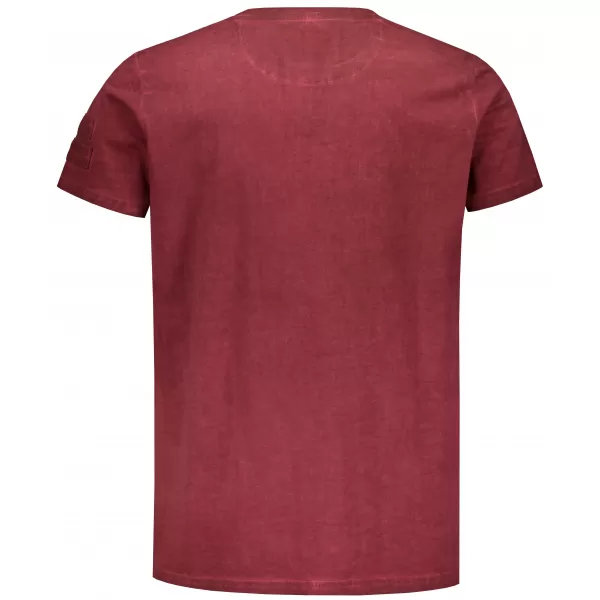  Tricou pentru bărbați KIXMI SALEM BURGUNDIA 