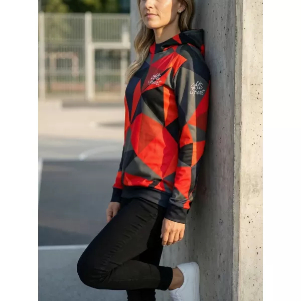  Hanorac funcțional premium pentru femei ALTISPORT VOJ/ALW007MI01 ROȘU 