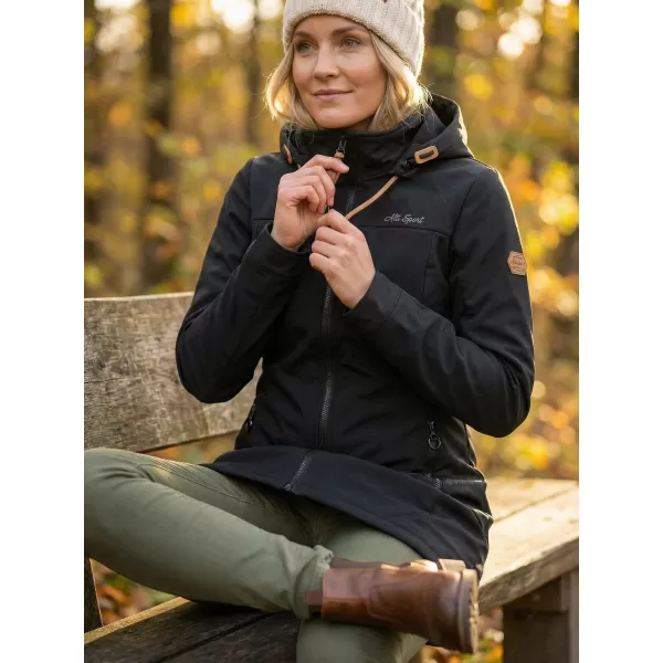  Palton softshell dama ALTISPORT CIARA NEGRU 