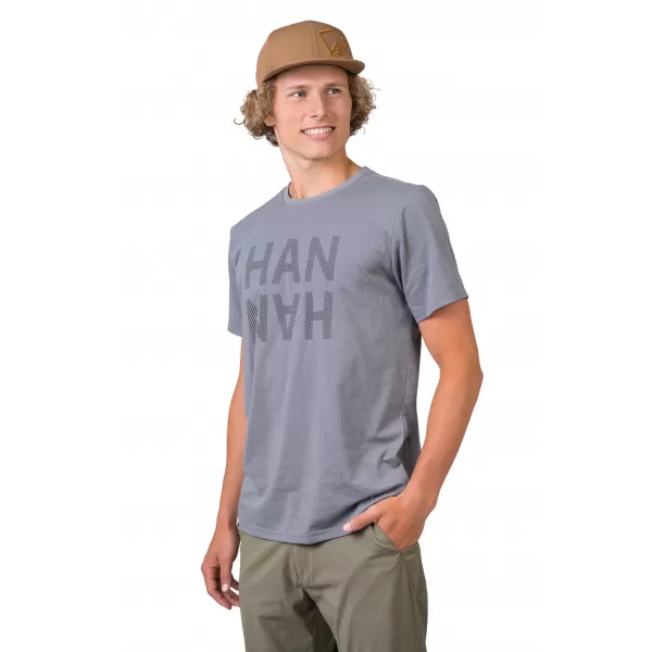  Tricou pentru bărbați HANNAH GREM GRI OȚEL MEL/NEGRU 
