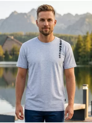 Tricou pentru bărbați SAM 73 FABIO MT 842 GRI DESCHIS