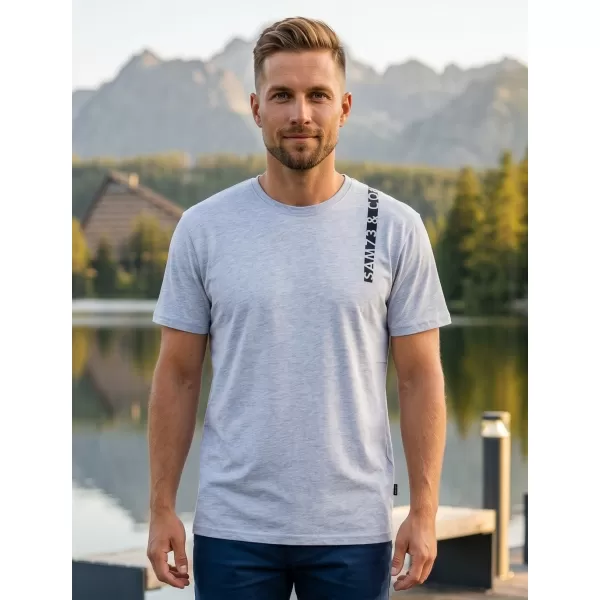  Tricou pentru bărbați SAM 73 FABIO MT 842 GRI DESCHIS 