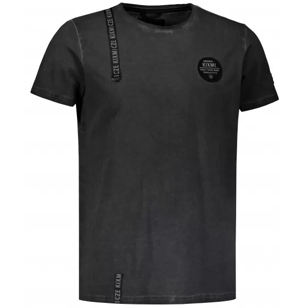  Tricou pentru bărbați KIXMI SIMEON GRI INCHIS 