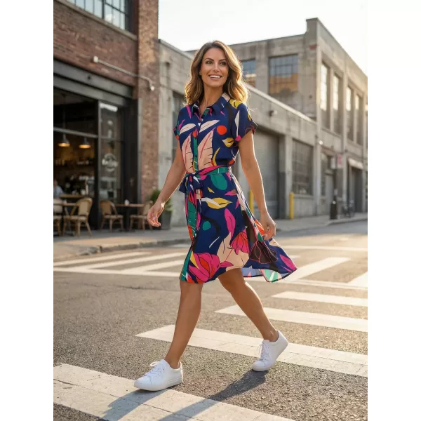 Rochie KIXMI SHANON ALBASTRU INCHIS 